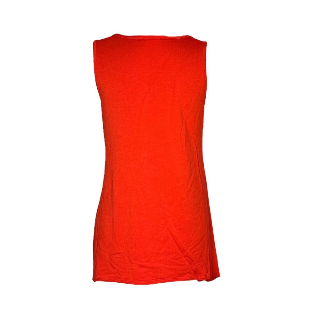 Women's V-Neck Bamboo Red Tunic Size XL Tank Top Casual Compli-K NWT - Picture 2 of 2